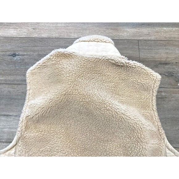 Patagonia Synchilla Women's Size M Beige Polyester Full Zip Retro X Vest 23080 - Picture 8 of 8